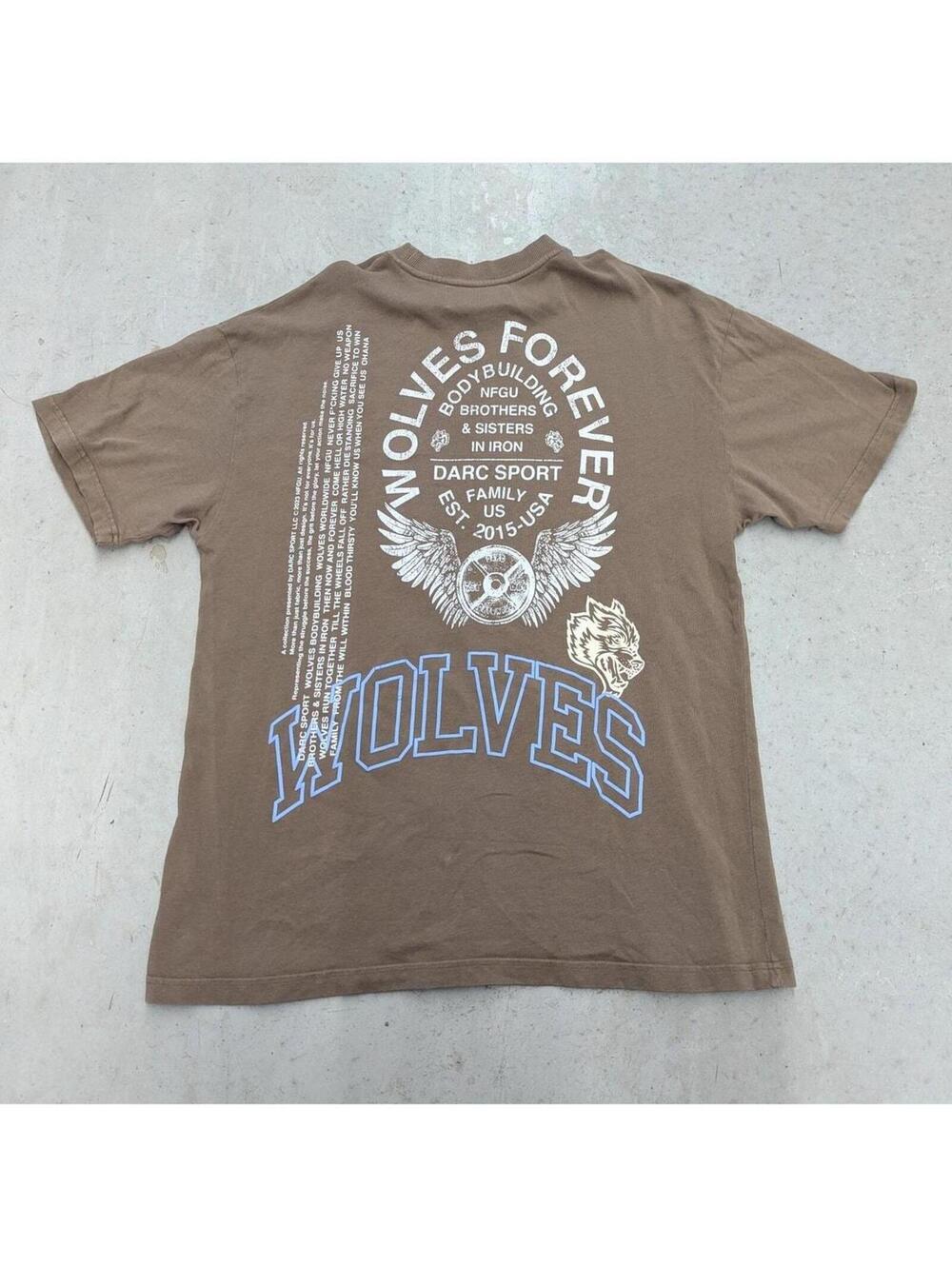 Darc Sport 2023 Limited Wolves 521/1000 Mocha Brown t-shirt